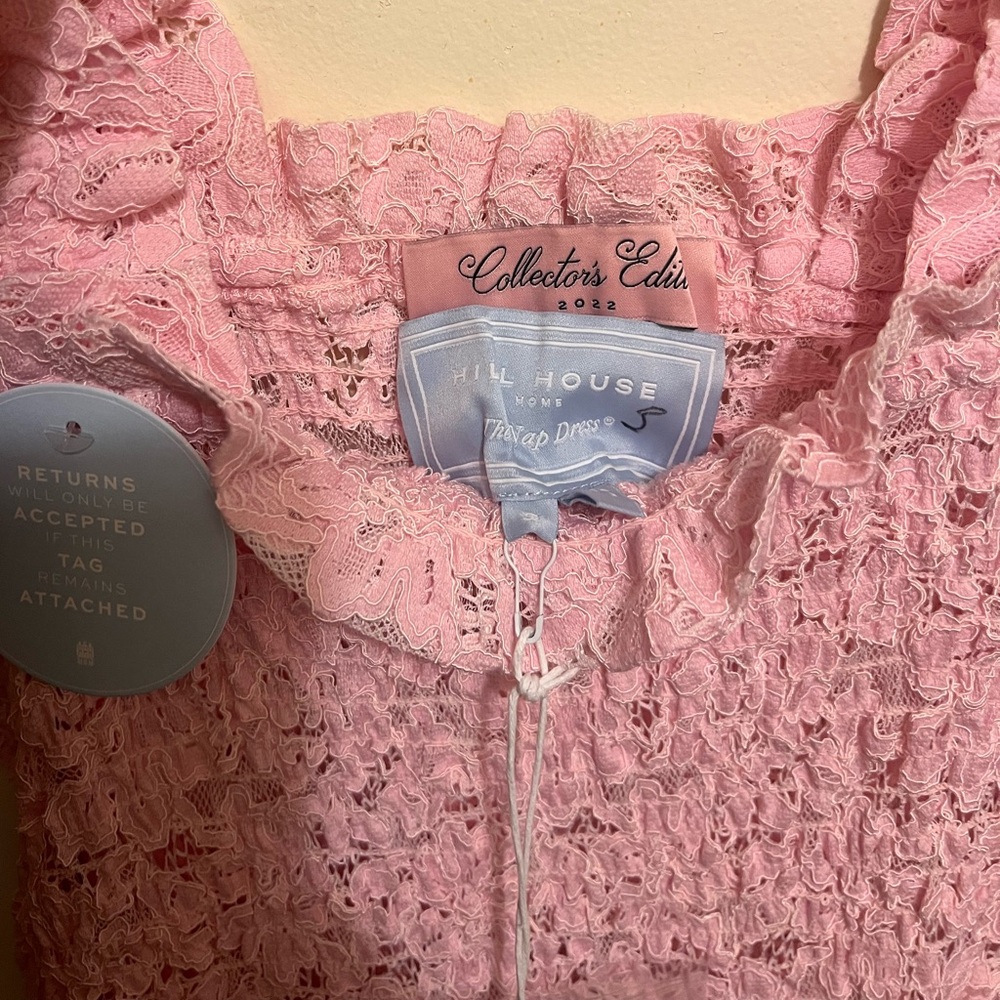 Hill House Pink Lace Ellie Nap Midi Dress Sz S‎ Collectors Edition Cottagecore - Picture 11 of 14